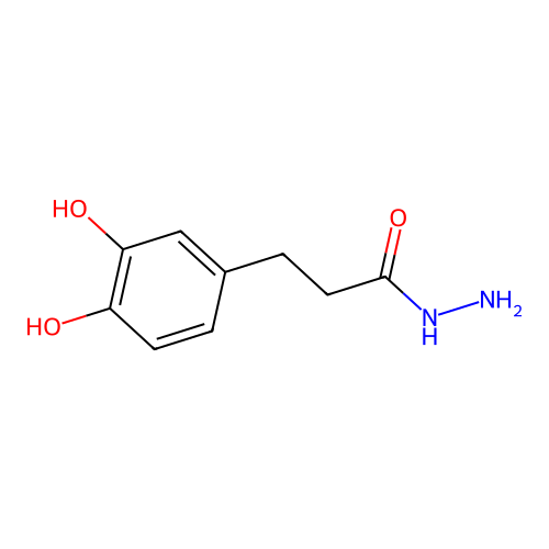 3-(3,4-Dihydroxyphenyl)propanehydrazide structure