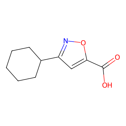 3-Cyclohexylisoxazole-5-carboxylic acid structure