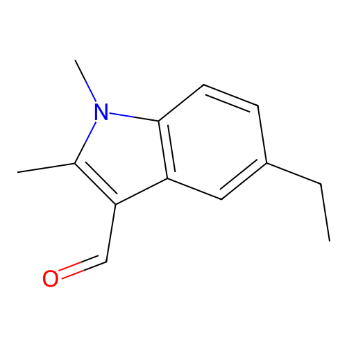 5-Ethyl-1,2-dimethyl-1H-indole-3-carbaldehyde structure