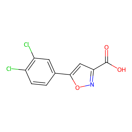 5-(3,4-Dichloro-phenyl)-isoxazole-3-carboxylic acid structure