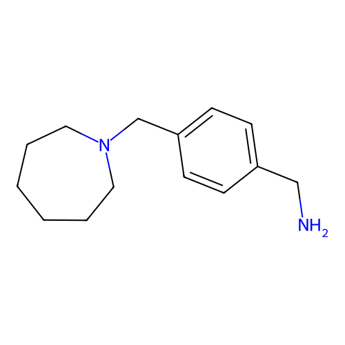 4-Azepan-1-ylmethyl-benzylamine structure