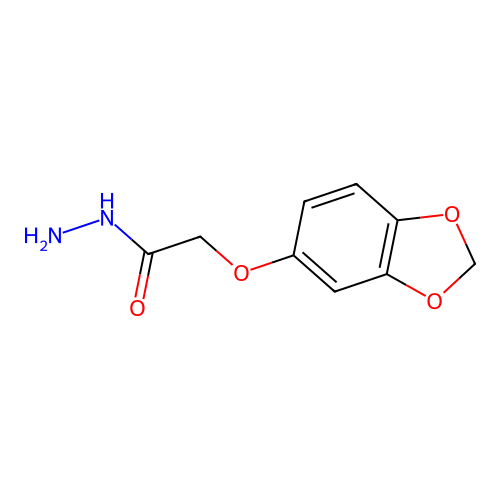 2-(1,3-Benzodioxol-5-yloxy)acetohydrazide structure