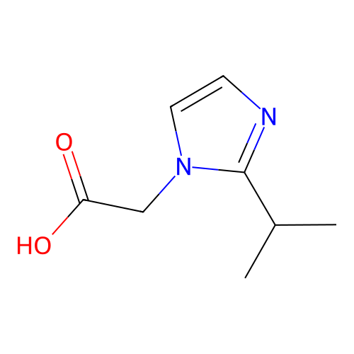 2-[2-(propan-2-yl)-1H-imidazol-1-yl]acetic acid structure
