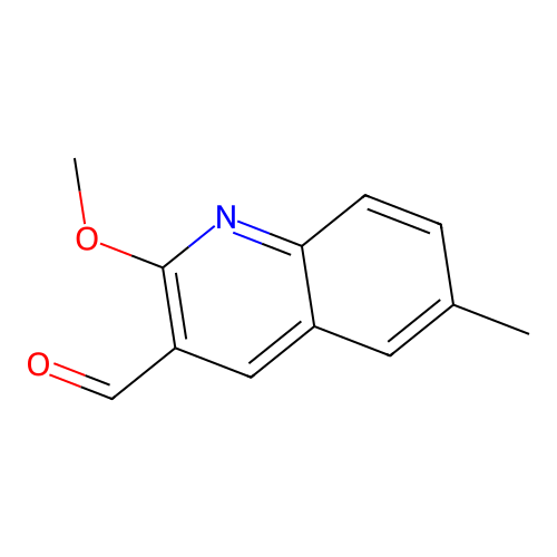 2-Methoxy-6-methylquinoline-3-carbaldehyde structure