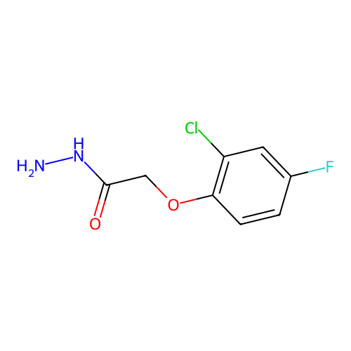2-(2-Chloro-4-fluorophenoxy)acetohydrazide structure