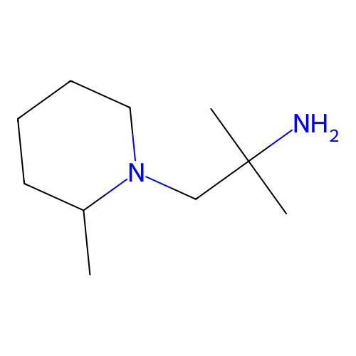 1,1-Dimethyl-2-(2-methyl-piperidin-1-yl)-ethylamine 2HCl structure