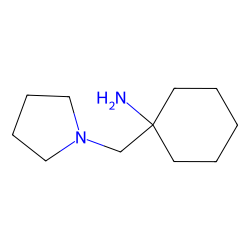 1-[(Pyrrolidin-1-yl)methyl]cyclohexan-1-amine structure