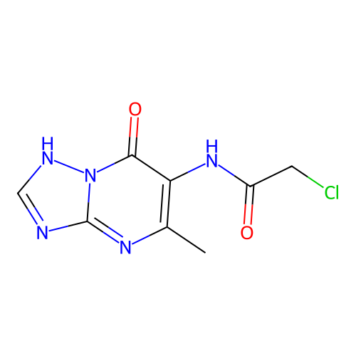 2-Chloro-N-(7-hydroxy-5-methyl-[1,2,4]triazolo[1,5-a]pyrimidin-6-yl)acetamide structure