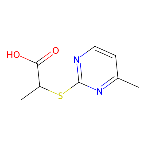 2-(4-Methyl-pyrimidin-2-ylsulfanyl)-propionic acid structure