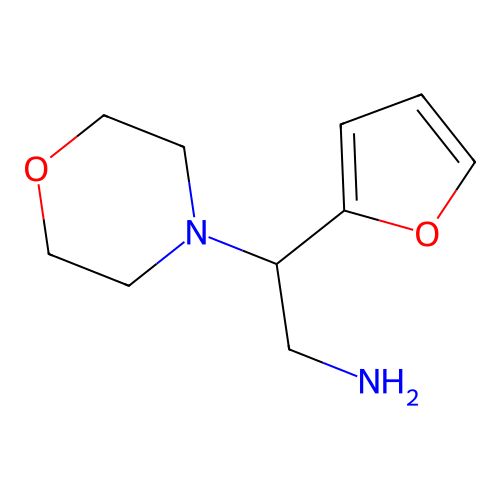 2-Furan-2-yl-2-morpholin-4-yl-ethylamine structure