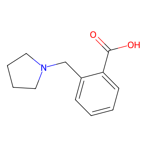 2-PyrrolIdin-1-ylmethylbenzoic acid structure