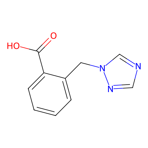 2-[(1H-1,2,4-triazol-1-yl)methyl]benzoic acid structure
