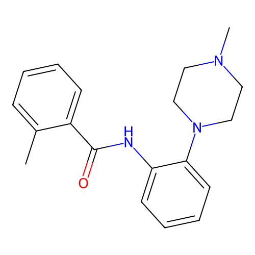 2-methyl-N-[2-(4-methylpiperazin-1-yl)phenyl]benzamide structure