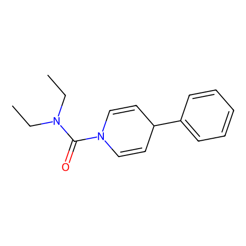 N,N-diethyl-4-phenyl-4H-pyridine-1-carboxamide structure
