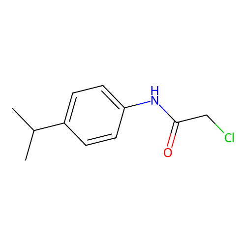 2-Chloro-N-(4-isopropylphenyl)acetamide structure