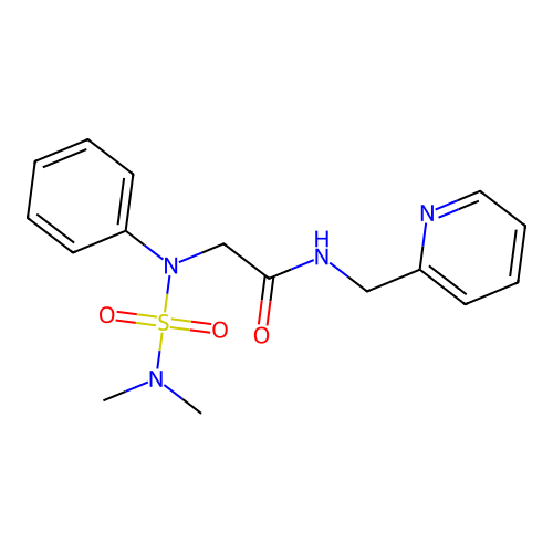 2-[N-(dimethylsulfamoyl)anilino]-N-(pyridin-2-ylmethyl)acetamide structure