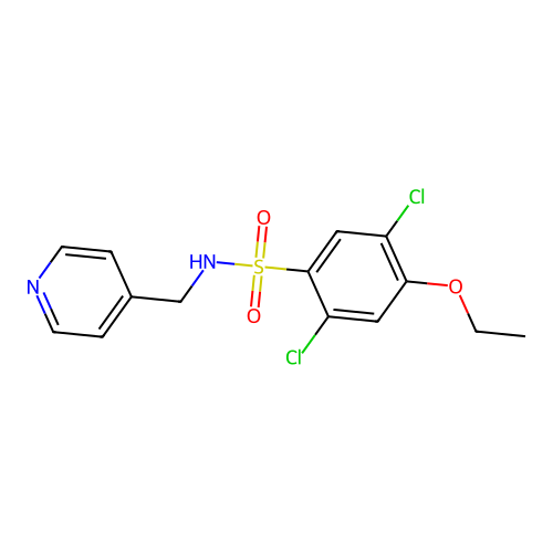 [(2,5-Dichloro-4-ethoxyphenyl)sulfonyl](4-pyridylmethyl)amine structure