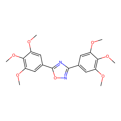 3,5-Bis(3,4,5-trimethoxyphenyl)-1,2,4-oxadiazole structure