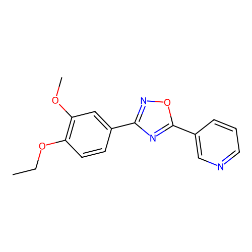 3-(4-Ethoxy-3-methoxyphenyl)-5-pyridin-3-yl-1,2,4-oxadiazole structure