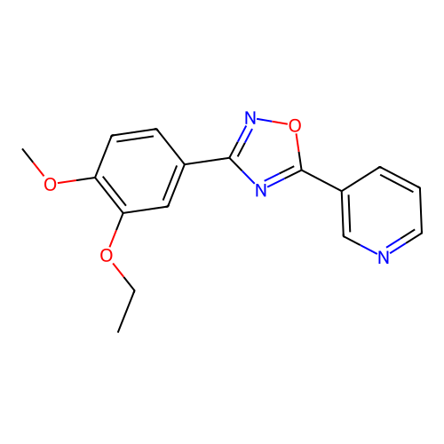 3-(3-Ethoxy-4-methoxyphenyl)-5-pyridin-3-yl-1,2,4-oxadiazole structure