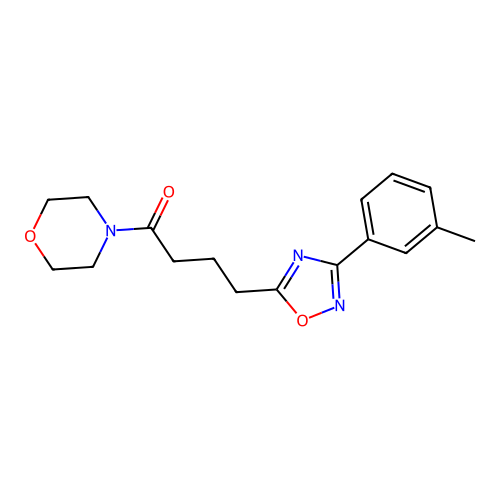 1-Morpholin-4-yl-4-(3-m-tolyl-[1,2,4]oxadiazol-5-yl)-butan-1-one structure