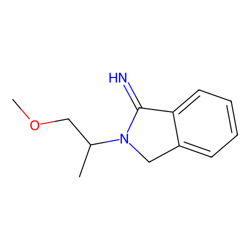 2-(1-methoxypropan-2-yl)-3H-isoindol-1-imine structure