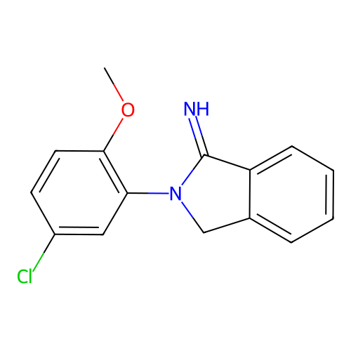 2-(5-chloro-2-methoxyphenyl)-3H-isoindol-1-imine structure