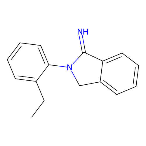 2-(2-ethylphenyl)-3H-isoindol-1-imine structure