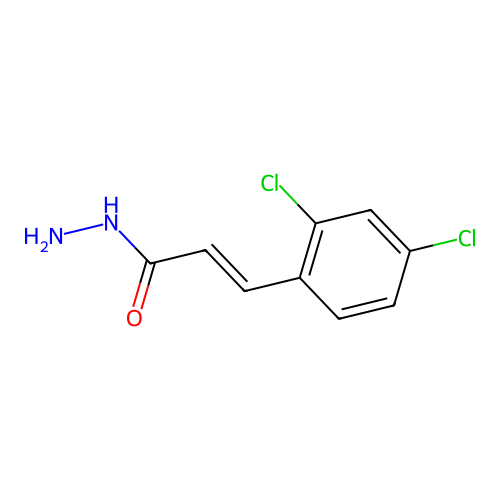 3-(2,4-Dichlorophenyl)prop-2-enehydrazide structure