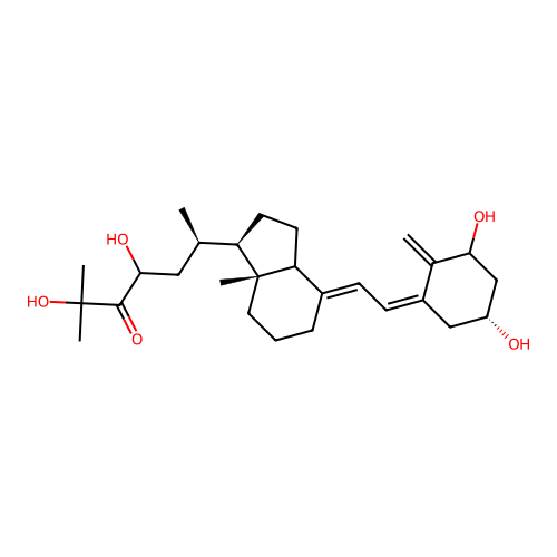 24-keto-1,23,25-trihydroxyvitamin D3 structure