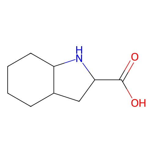 Octahydroindole-2-carboxylic acid structure
