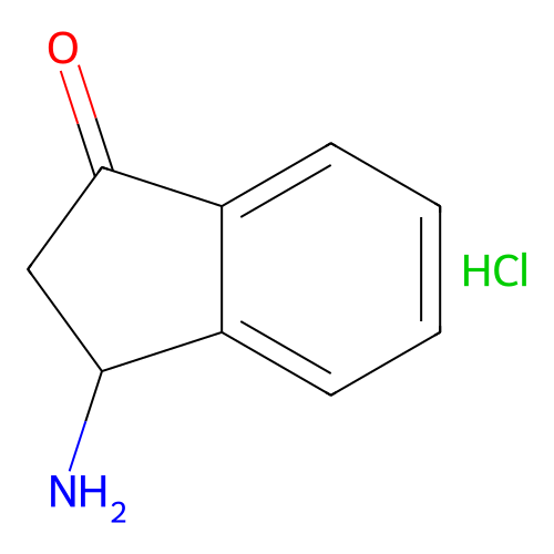 3-amino-2,3-dihydro-1H-inden-1-one hydrochloride structure