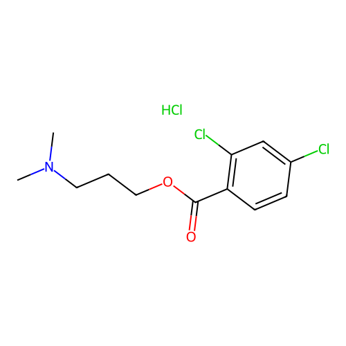 3-(Dimethylamino)propyl 2,4-dichlorobenzoate hydrochloride structure