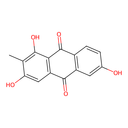 2-Methyl-1,3,6-trihydroxy-9,10-anthraquinone structure