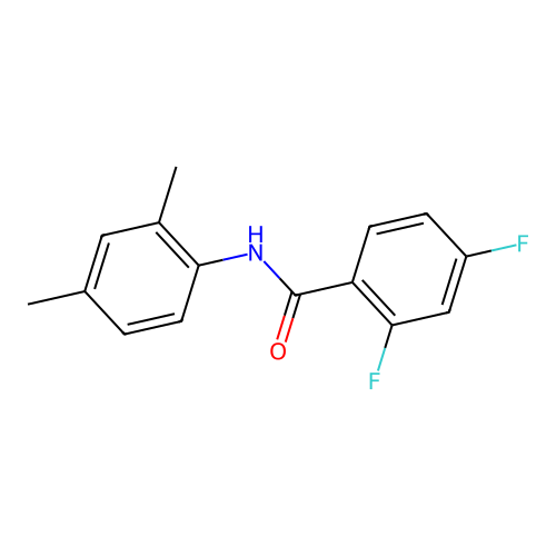 N-(2,4-dimethylphenyl)-2,4-difluorobenzamide structure