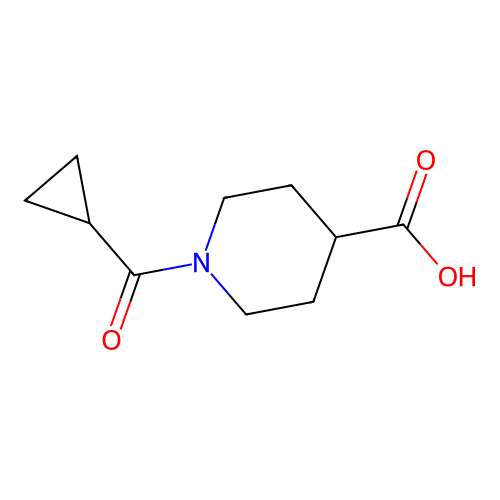 1-(Cyclopropylcarbonyl)piperidine-4-carboxylic acid structure