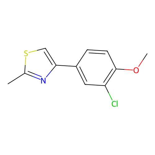 4-(3-Chloro-4-methoxyphenyl)-2-methyl-1,3-thiazole structure