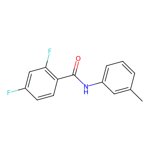 2,4-difluoro-N-(3-methylphenyl)benzamide structure
