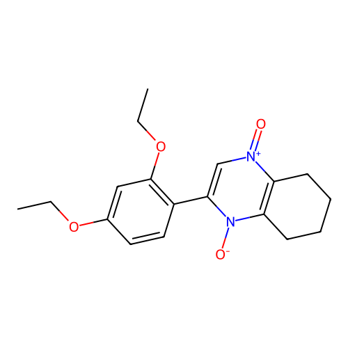 2-(2,4-Diethoxyphenyl)-5,6,7,8-tetrahydroquinoxaline 1,4-dioxide structure