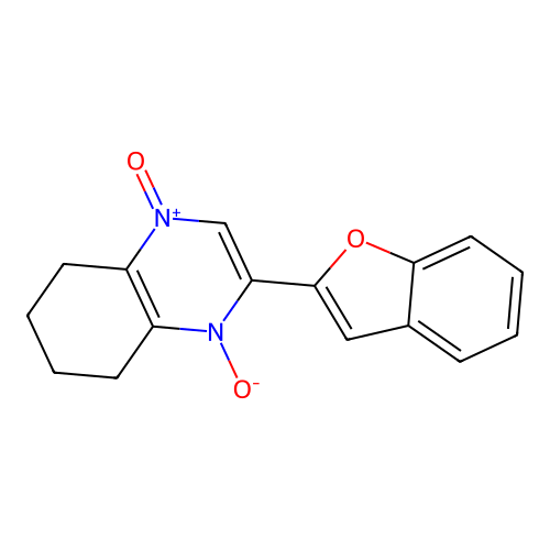 2-(1-Benzofuran-2-yl)-5,6,7,8-tetrahydroquinoxaline 1,4-dioxide structure