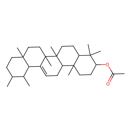 alpha-Amyrin acetate structure