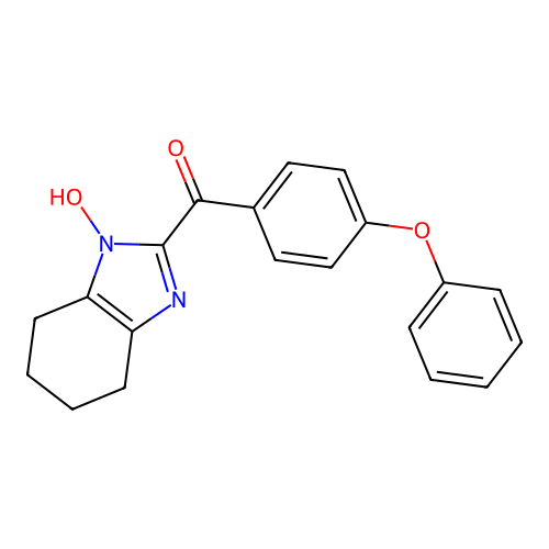 (1-hydroxy-4,5,6,7-tetrahydro-1H-benzimidazol-2-yl)(4-phenoxyphenyl)methanone structure