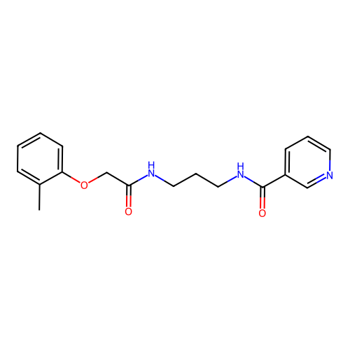 N-[3-(2-o-Tolyloxy-acetylamino)-propyl]-nicotinamide structure
