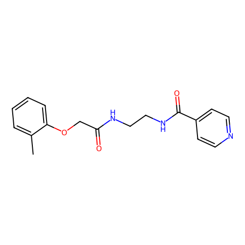 N-[2-(2-o-Tolyloxy-acetylamino)-ethyl]-isonicotinamide structure
