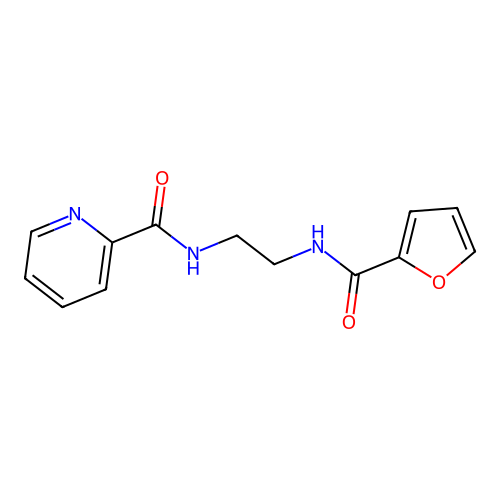 N-[2-(2-furoylamino)ethyl]-2-pyridinecarboxamide structure