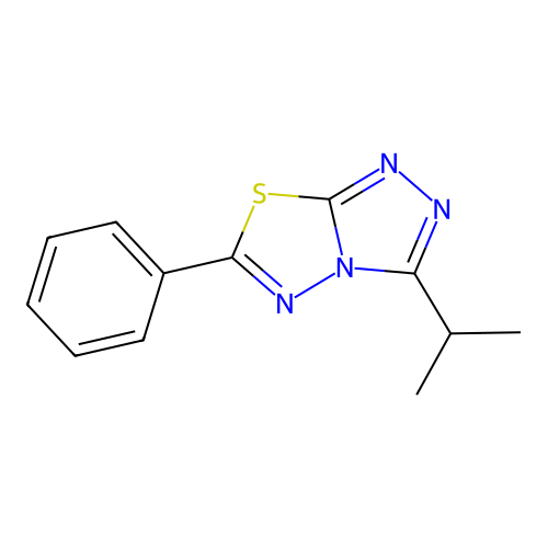 6-Phenyl-3-propan-2-yl-[1,2,4]triazolo[3,4-b][1,3,4]thiadiazole structure