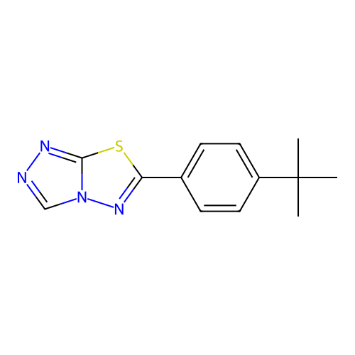 6-(4-Tert-butylphenyl)[1,2,4]triazolo[3,4-b][1,3,4]thiadiazole structure