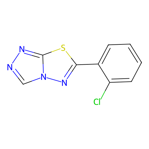 6-(2-Chlorophenyl)[1,2,4]triazolo[3,4-b][1,3,4]thiadiazole structure