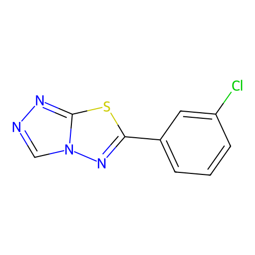 6-(3-Chlorophenyl)-[1,2,4]triazolo[3,4-b][1,3,4]thiadiazole structure