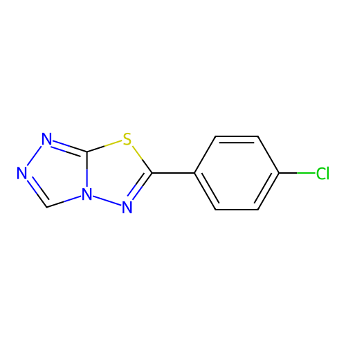 6-(4-Chlorophenyl)-[1,2,4]triazolo[3,4-b][1,3,4]thiadiazole structure